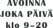 Avoinna joka päivä 09-20